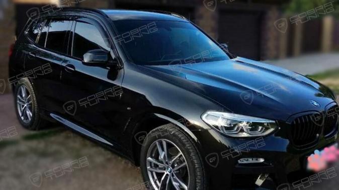 Дефлекторы окон (ветровики) BMW X3 (G01) 2017 (БМВ Г01) Кобра Тюнинг