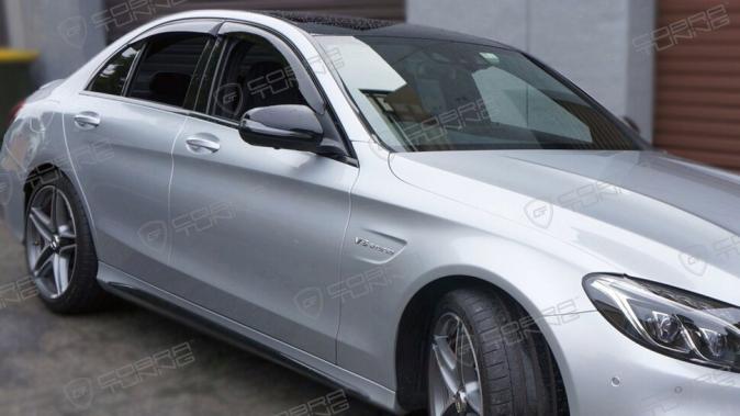 Дефлекторы окон (ветровики) Mercedes Benz C-klasse Sd (W205) 2014 (Мерседес 205) Кобра Тюнинг