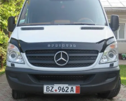 Дефлектор капота (мухобойка) Mercedes-Benz Sprinter (Br.906) 2006-2013 (Мерседес Спринтер) Вип Тюнинг